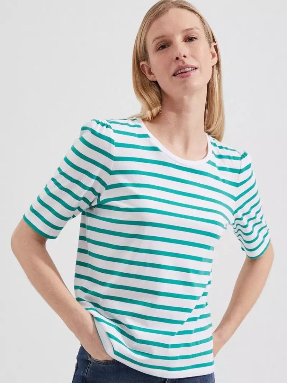 HOBBS LONDON Eva Stripe Top NWT (Size M)